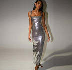 שמלת פאייטים גב פתוח דגם שילת