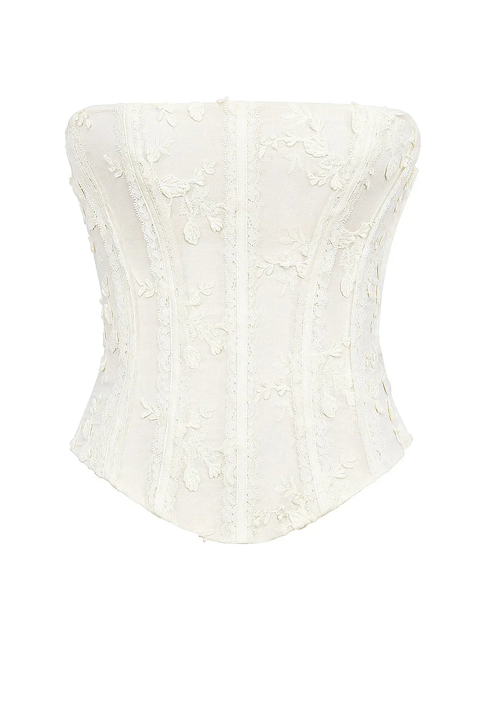 סט דו־חלקי אלגנטי עם טופ תחרה וחצאית מקסי דגם ליבי