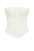 סט דו־חלקי אלגנטי עם טופ תחרה וחצאית מקסי דגם ליבי