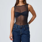 טופ רשת שקוף דגם מאיה