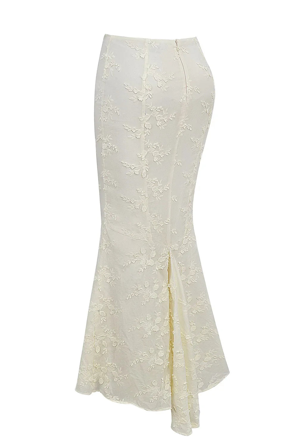 סט דו־חלקי אלגנטי עם טופ תחרה וחצאית מקסי דגם ליבי