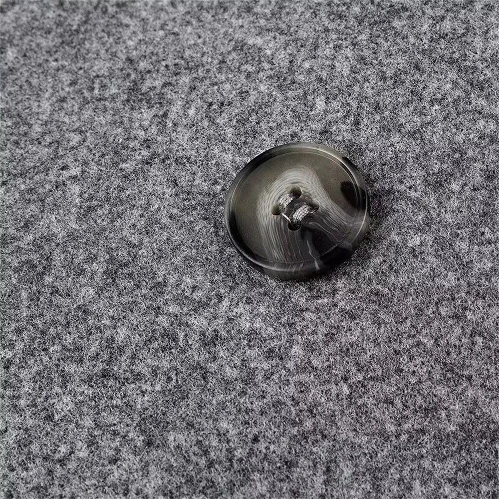 מעיל כפול שורת כפתורים בגזרת Long