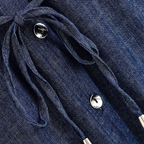 ג׳קט דנים קל עם קשירת מותן