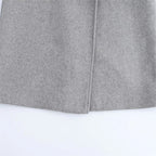 מעיל ארוך רך בגזרת מעטפת עם חגורה