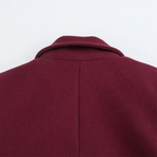 מעיל לונג אלגנטי בגזרת לאז’ר עם צווארון קלאסי