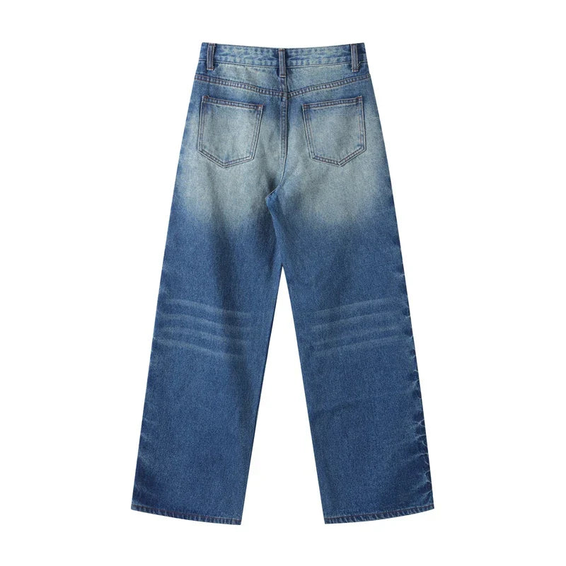 DAISY – ג'ינס בגזרה גבוהה עם פנינים בצד