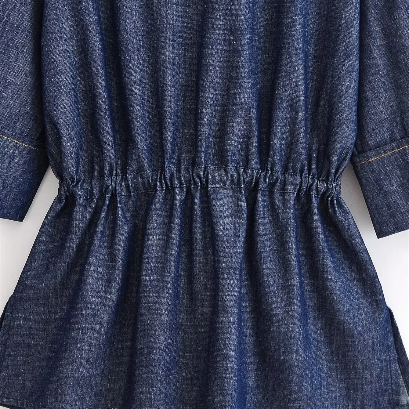 ג׳קט דנים קל עם קשירת מותן