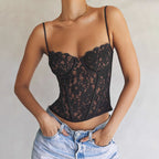 טופ תחרה צמודה דגם ליאן