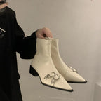 מגפון עקב יוקרתי עם רצועות קרוס דגם אורין