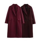 מעיל דאבל ברסט אלגנטי במראה יוקרתי