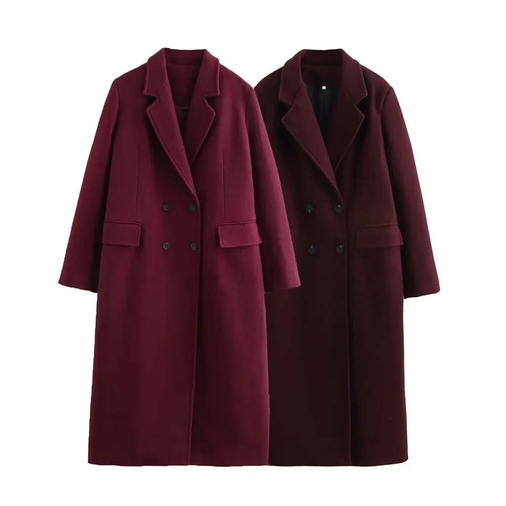 מעיל דאבל ברסט אלגנטי במראה יוקרתי