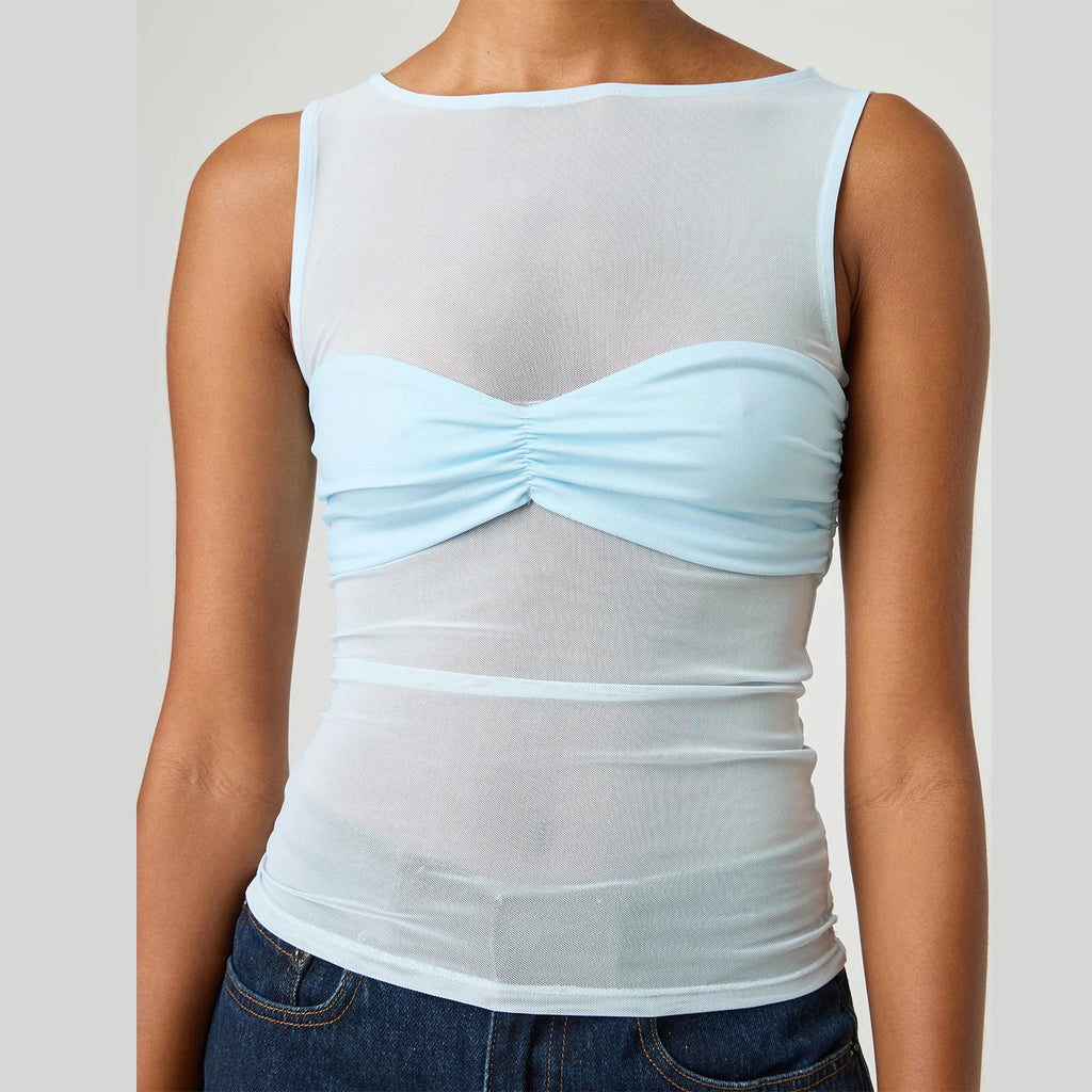 טופ רשת שקוף דגם מאיה