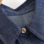 ג׳קט דנים קל עם קשירת מותן