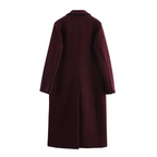 מעיל דאבל ברסט אלגנטי במראה יוקרתי