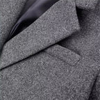 מעיל כפול שורת כפתורים בגזרת Long