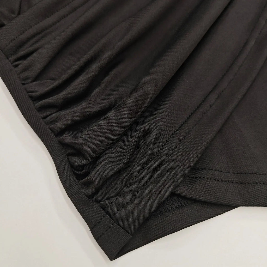 סט שני חלקים אלגנטי עם טופ קרופ וחצאית מחטבת דגם זהר