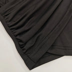 סט שני חלקים אלגנטי עם טופ קרופ וחצאית מחטבת דגם זהר