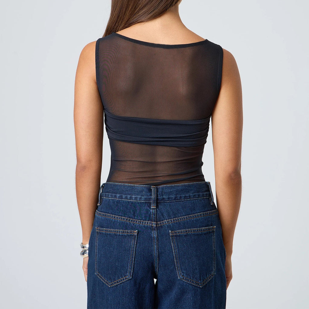 טופ רשת שקוף דגם מאיה