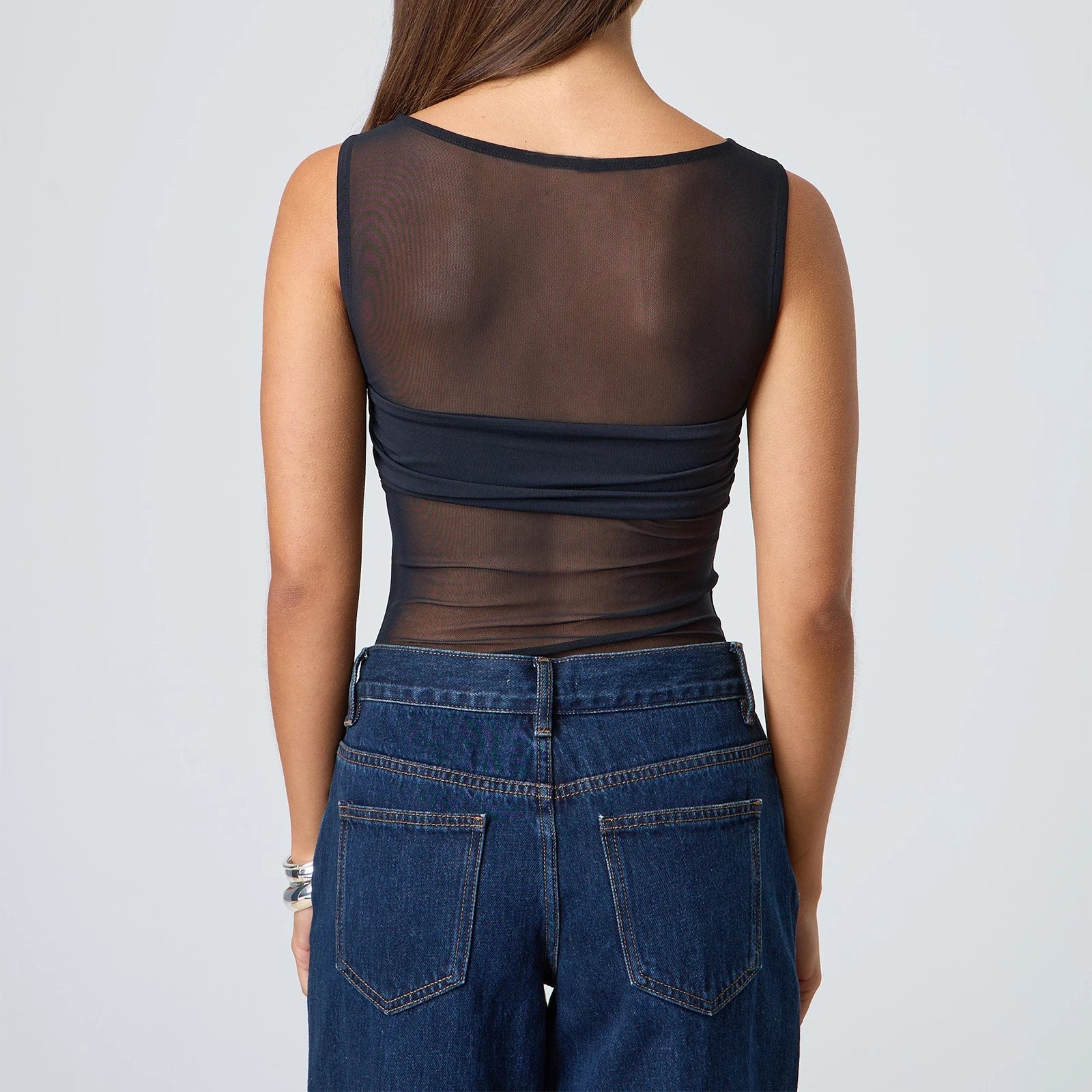 טופ רשת שקוף דגם מאיה