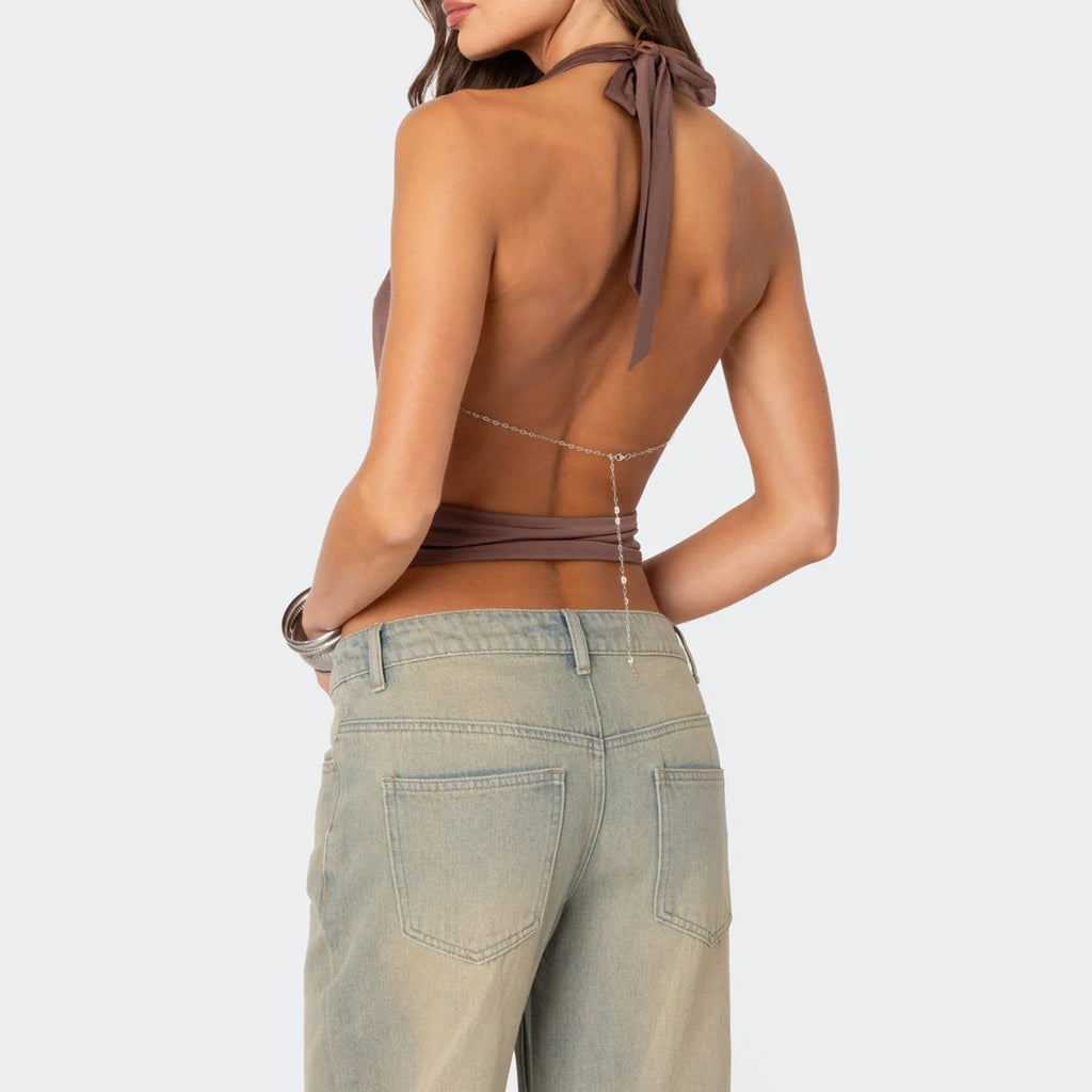 גופיית הולטר עם גב פתוח דגם עומרי