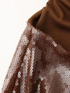 שמלת פאייטים גב פתוח דגם שילת