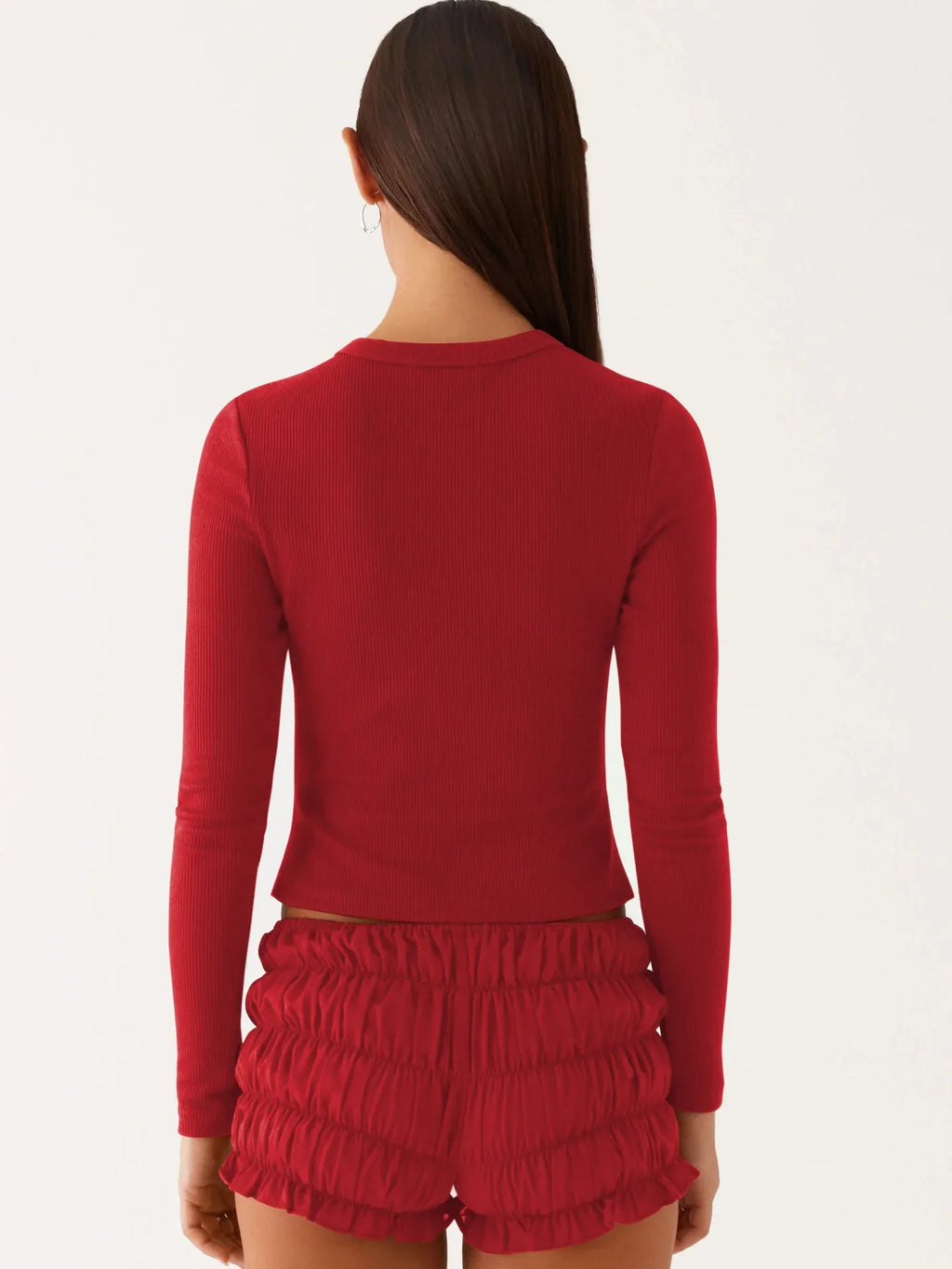 קרדיגן כפתורים צמוד בגזרה קצרה דגם מיה