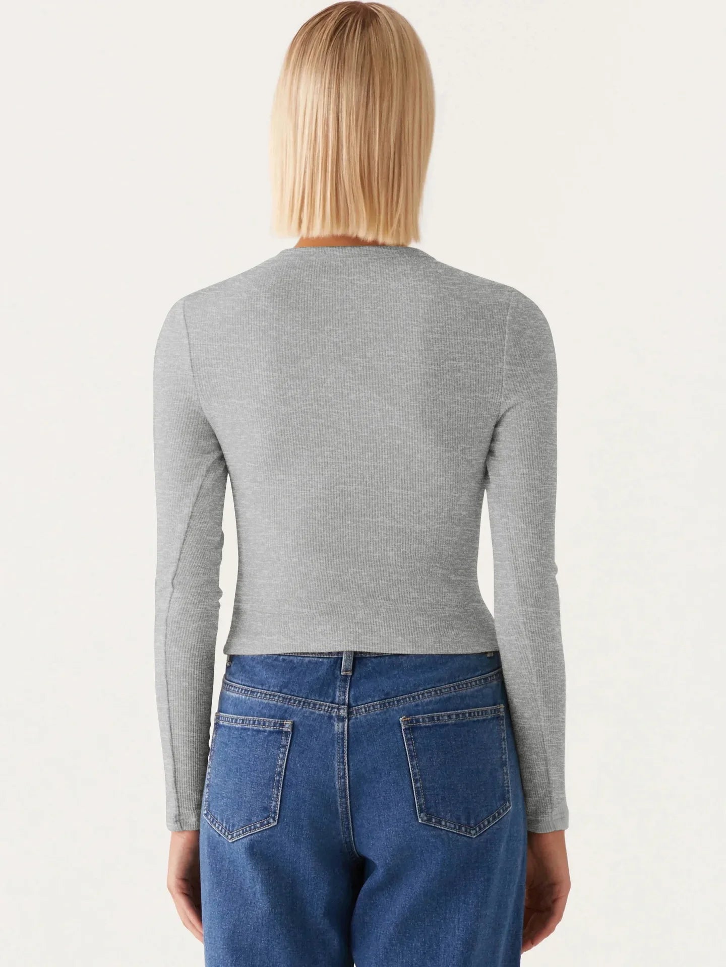 קרדיגן כפתורים צמוד בגזרה קצרה דגם מיה